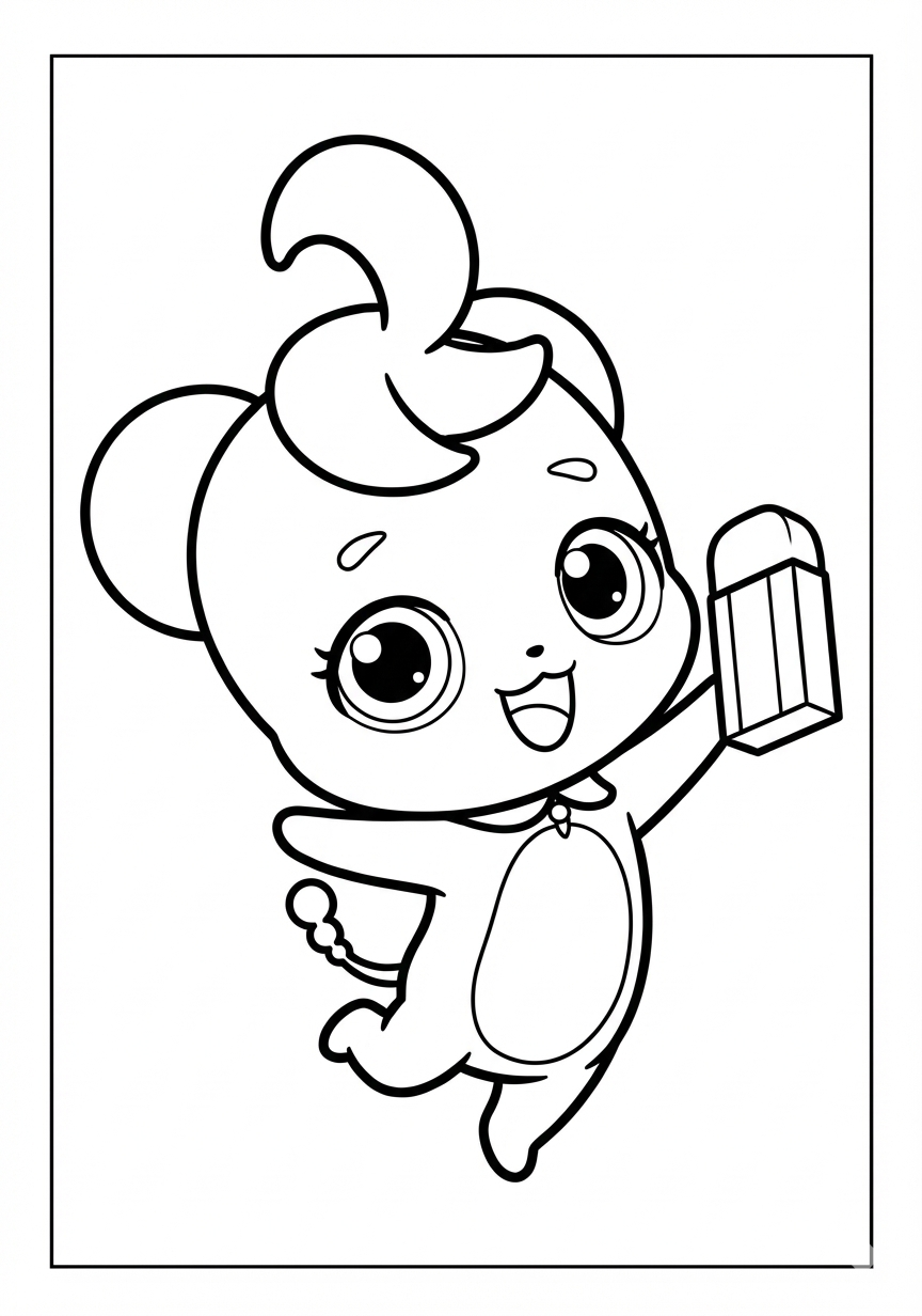 깜빡핑 색칠하기 도안