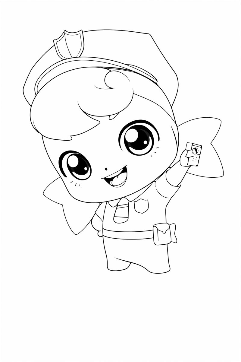 꼼딱핑 색칠하기 도안