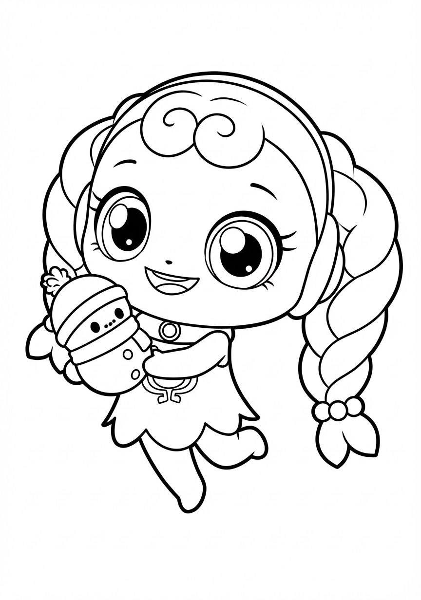 꾸래핑 색칠하기 도안