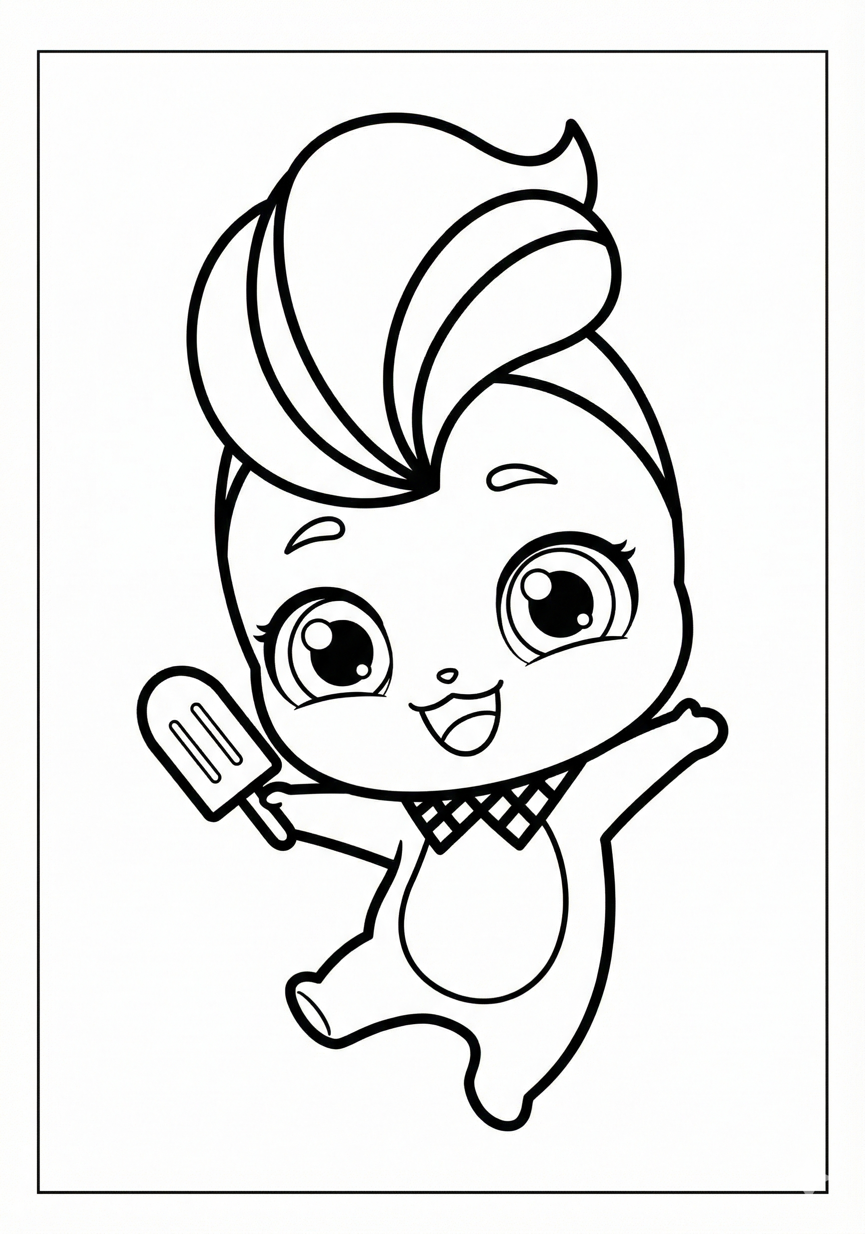 덜덜핑 색칠하기 도안