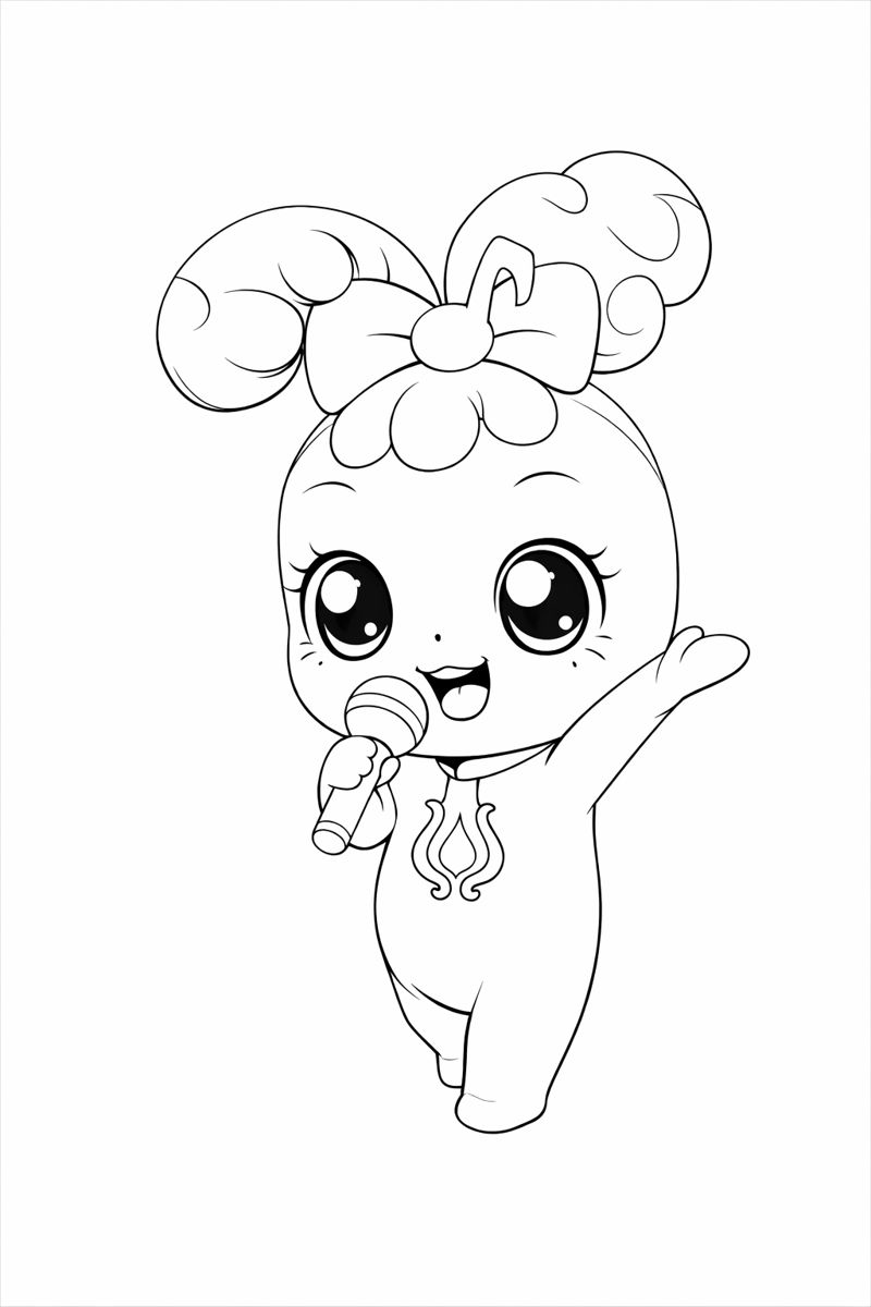 라라핑 색칠하기 도안