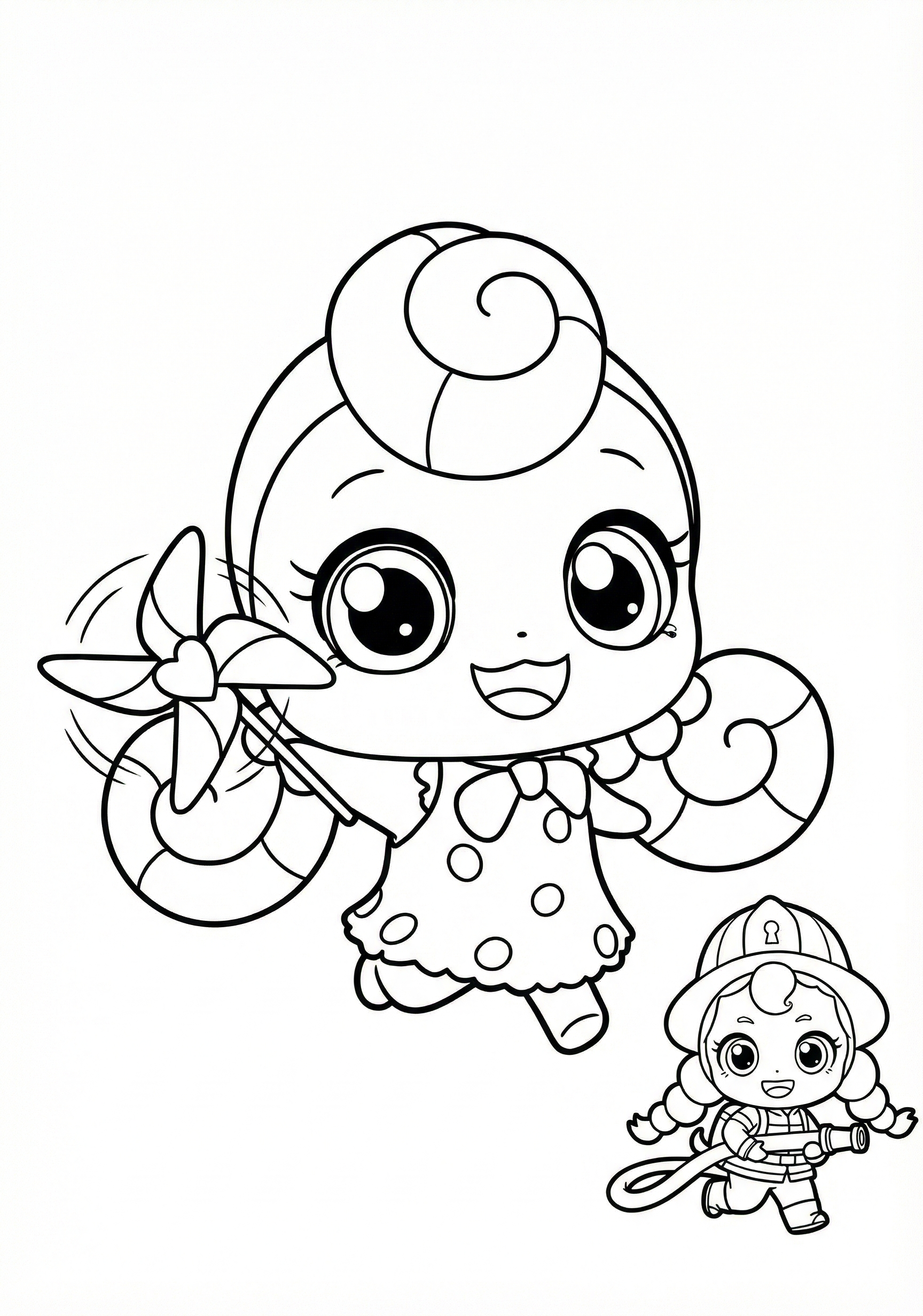 롤리핑 색칠하기 도안