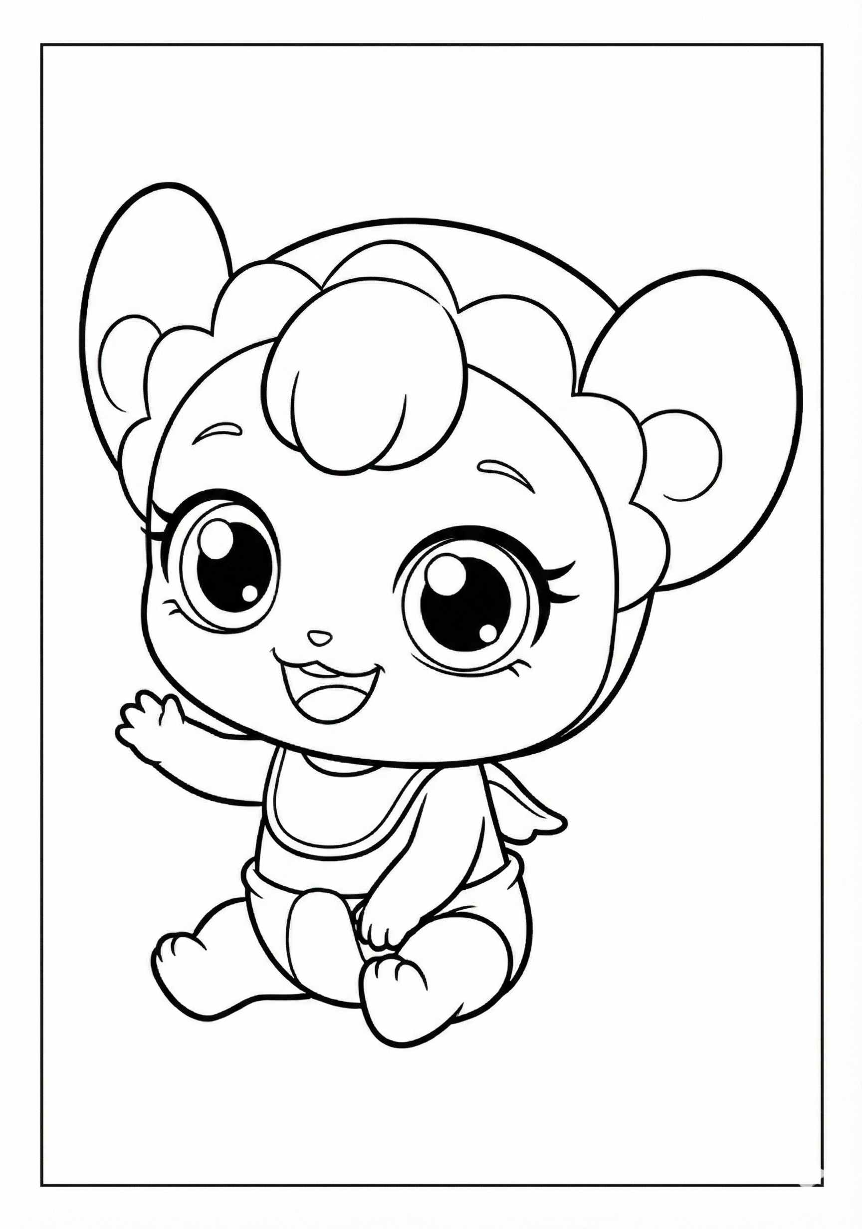 베베핑 색칠하기 도안