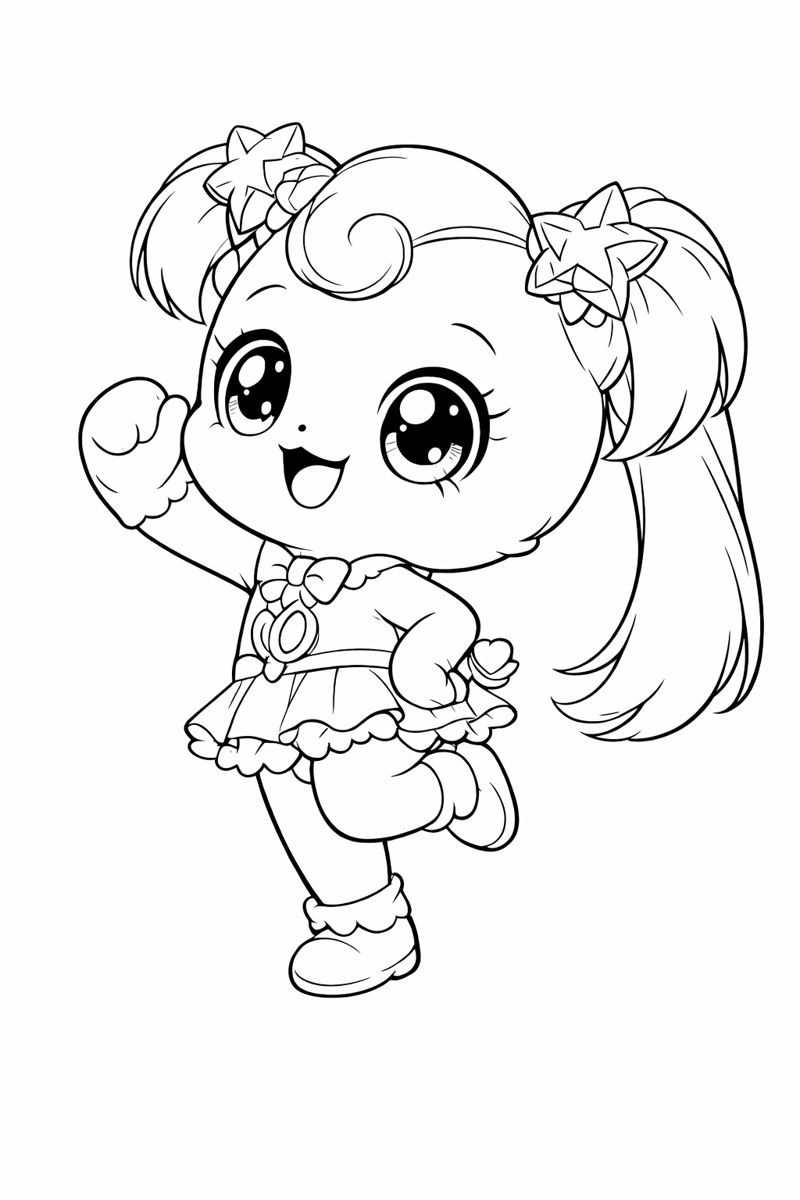 스타하츄핑 색칠하기 도안