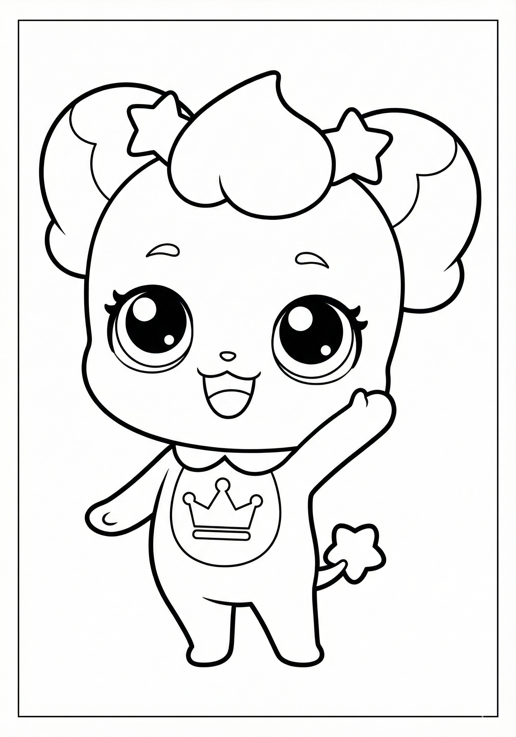 아자핑 색칠하기 도안