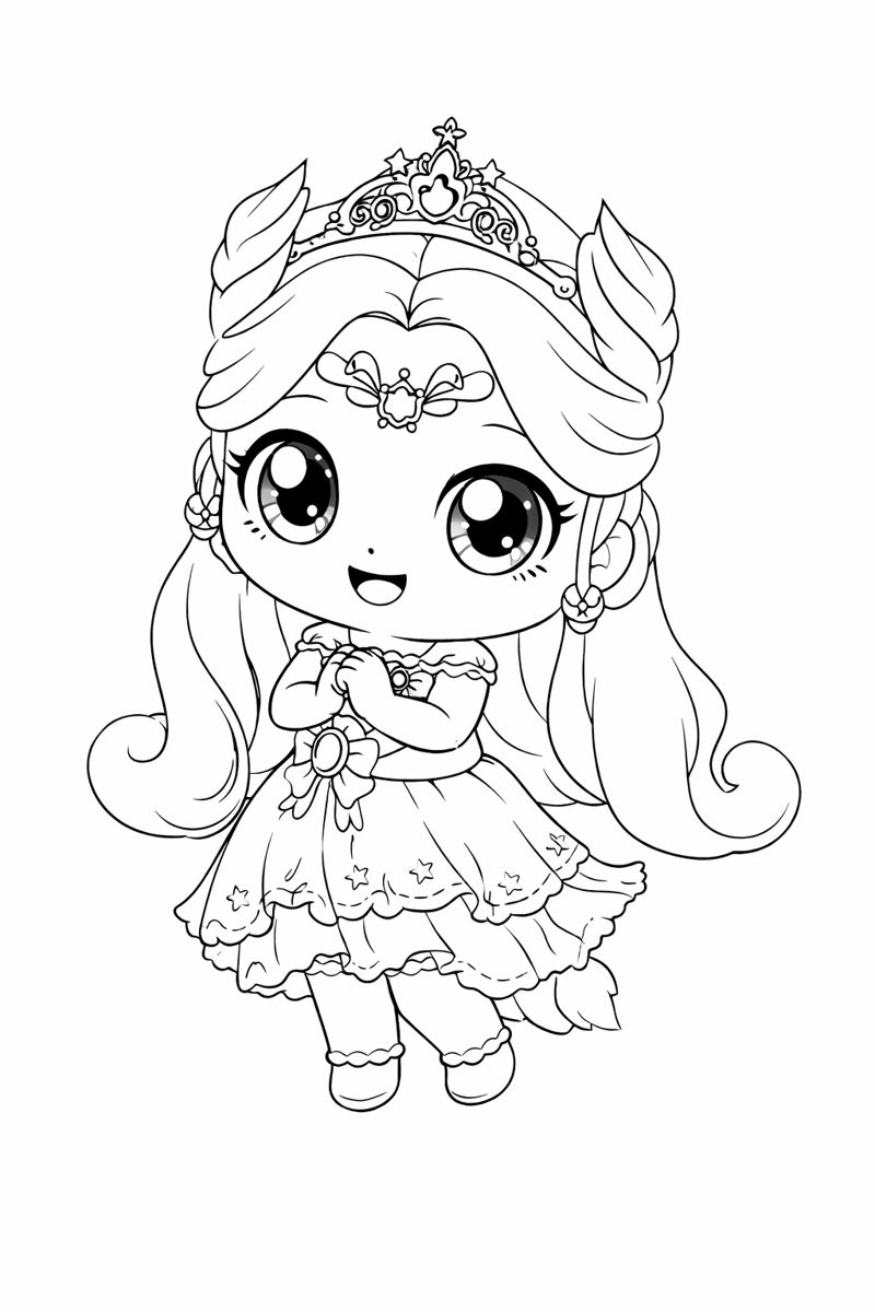 오로라핑 색칠하기 도안