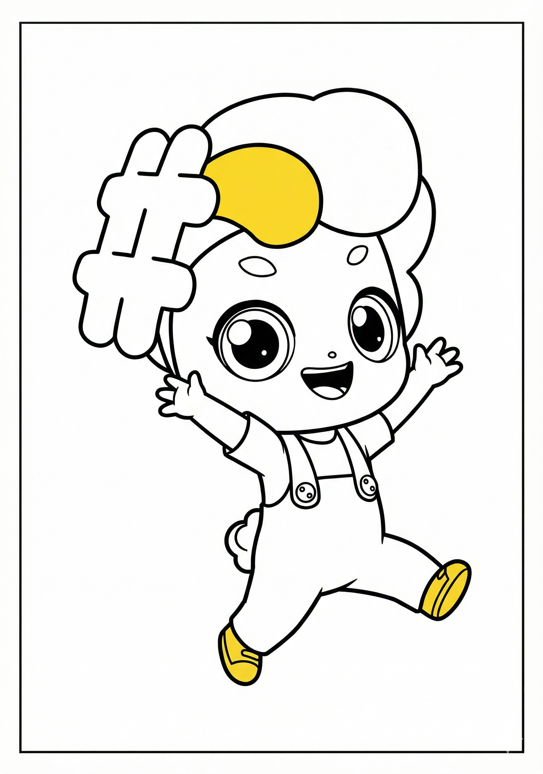 와플핑 색칠하기 도안