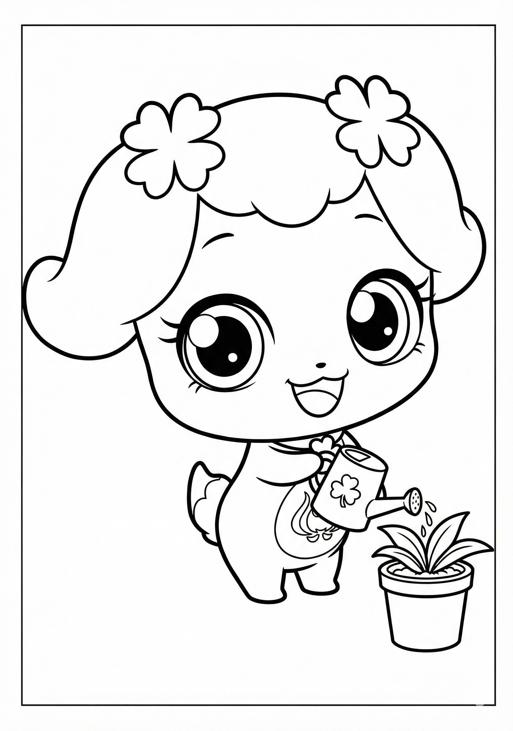 차차핑 색칠하기 도안