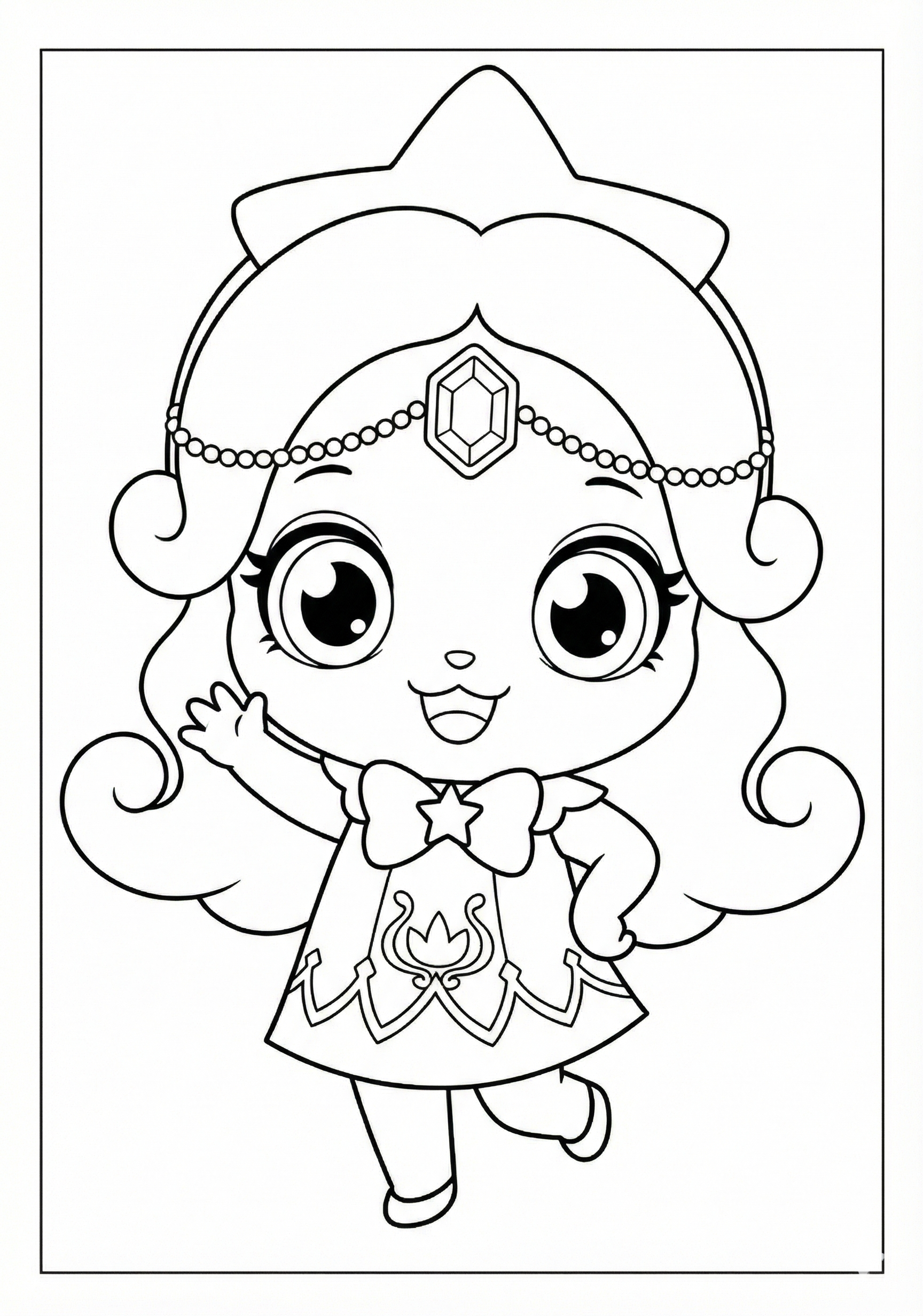 초롱핑 색칠하기 도안