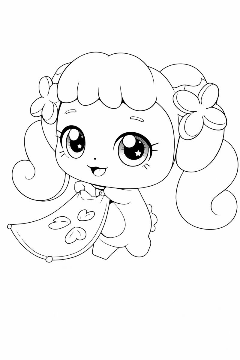 토닥핑 색칠하기 도안