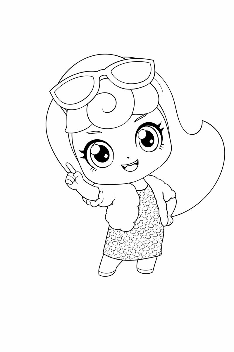 패션핑 색칠하기 도안