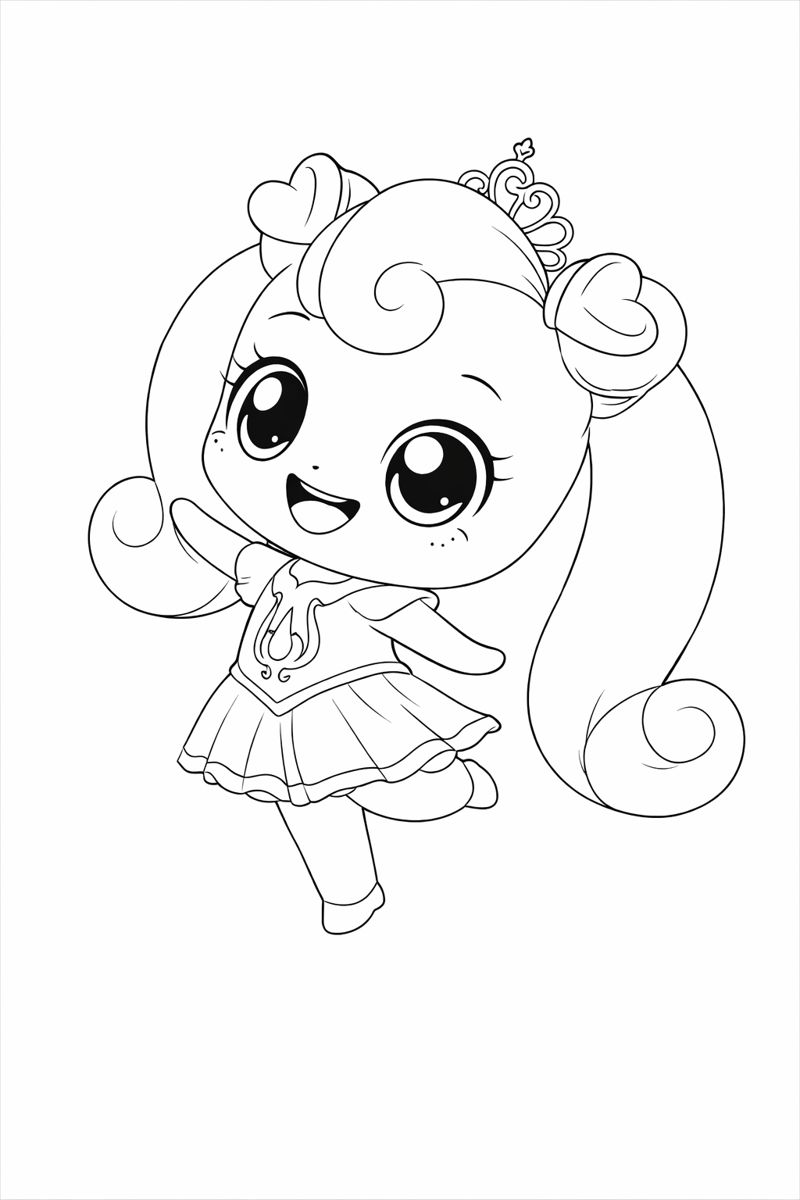 하츄핑 색칠하기 도안